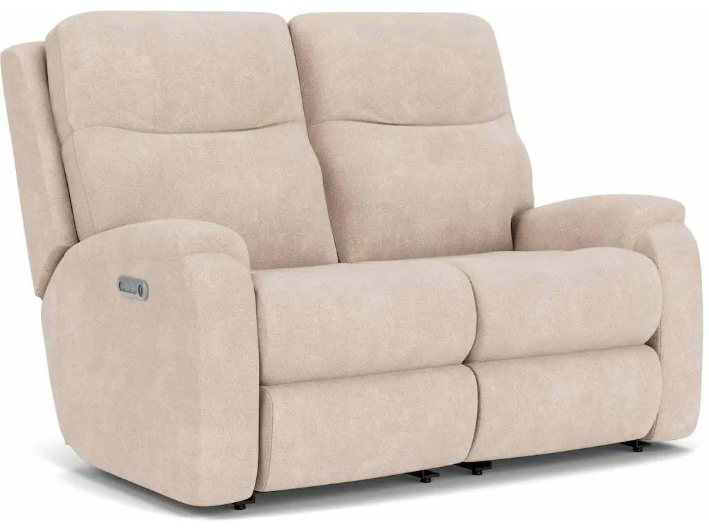 Flexsteel 2860-60L Penn Power Reclining Loveseat with Power Headrests and Lumbar Flexsteel 2860-60L Penn Power Reclining Loveseat with Power Headrests and Lumbar