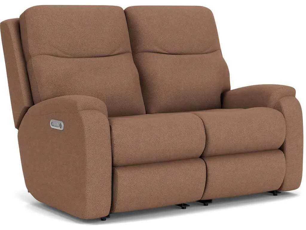 Flexsteel 2860-60L Penn Power Reclining Loveseat with Power Headrests and Lumbar Flexsteel 2860-60L Penn Power Reclining Loveseat with Power Headrests and Lumbar