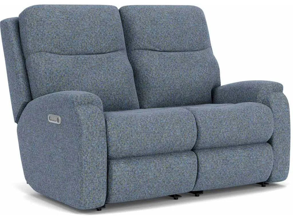 Flexsteel 2860-60L Penn Power Reclining Loveseat with Power Headrests and Lumbar Flexsteel 2860-60L Penn Power Reclining Loveseat with Power Headrests and Lumbar