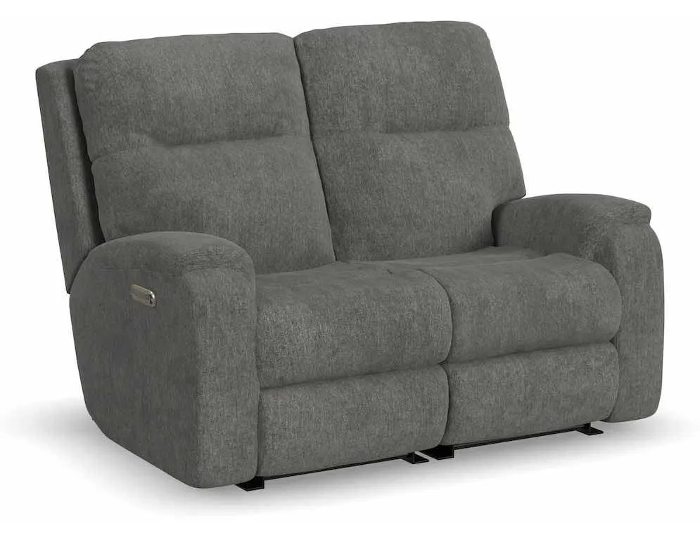 Flexsteel 2860-60L Penn Power Reclining Loveseat with Power Headrests and Lumbar Flexsteel 2860-60L Penn Power Reclining Loveseat with Power Headrests and Lumbar