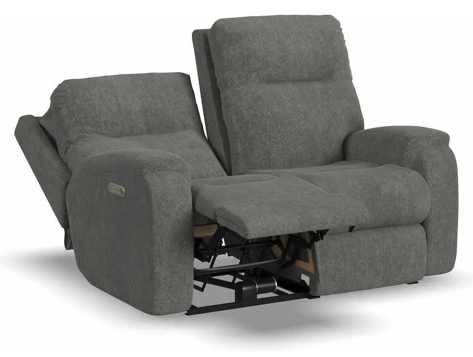 Flexsteel 2860-60L Penn Power Reclining Loveseat with Power Headrests and Lumbar Flexsteel 2860-60L Penn Power Reclining Loveseat with Power Headrests and Lumbar