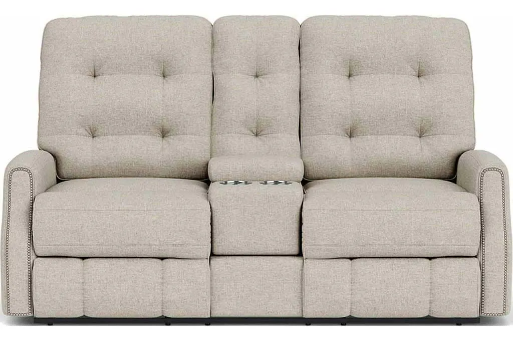 Flexsteel 2881-601 Devon Reclining Loveseat with Console Flexsteel 2881-601 Devon Reclining Loveseat with Console