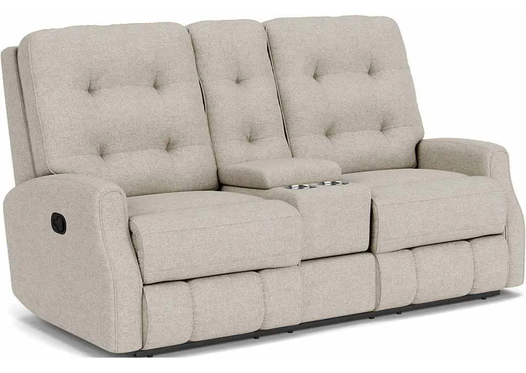 Flexsteel 2882-601 Devon Reclining Loveseat with Console Flexsteel 2882-601 Devon Reclining Loveseat with Console