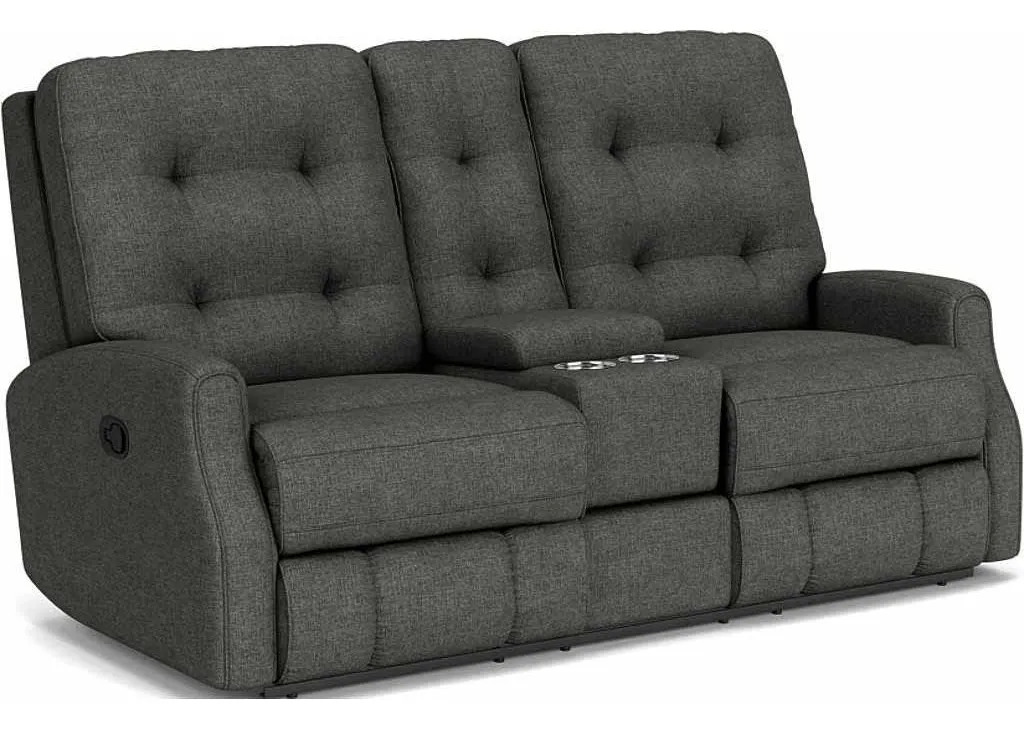 Flexsteel 2882-601 Devon Reclining Loveseat with Console Flexsteel 2882-601 Devon Reclining Loveseat with Console
