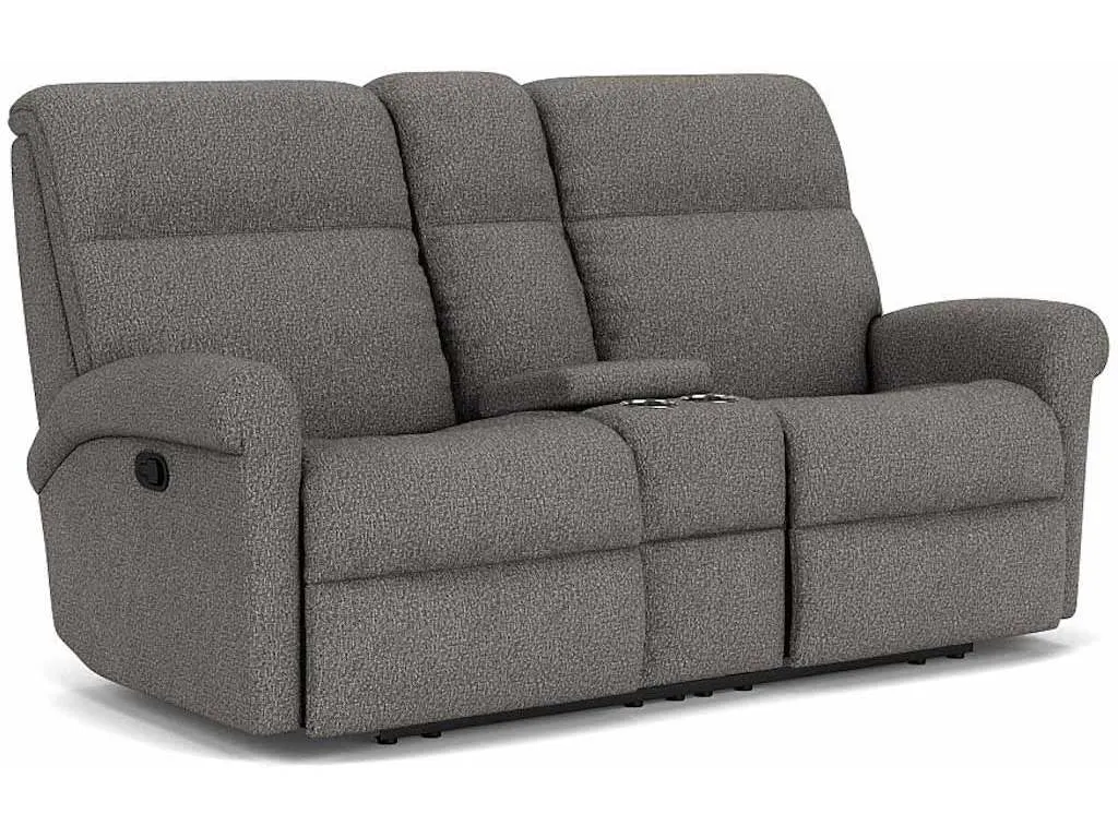 Flexsteel 2902-601  Davis Reclining Loveseat with Console