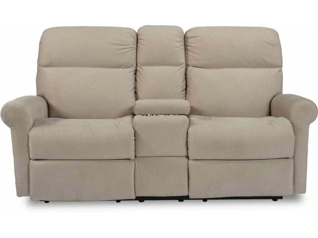 Flexsteel 2902-601M  Davis Power Reclining Loveseat with Console