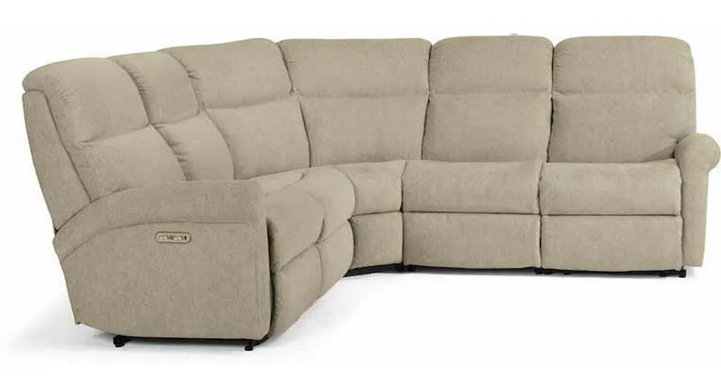 Flexsteel 2902-SECTPH Davis Power Reclining Sectional with Power Headrests Flexsteel 2902-SECTPH Davis Power Reclining Sectional with Power Headrests