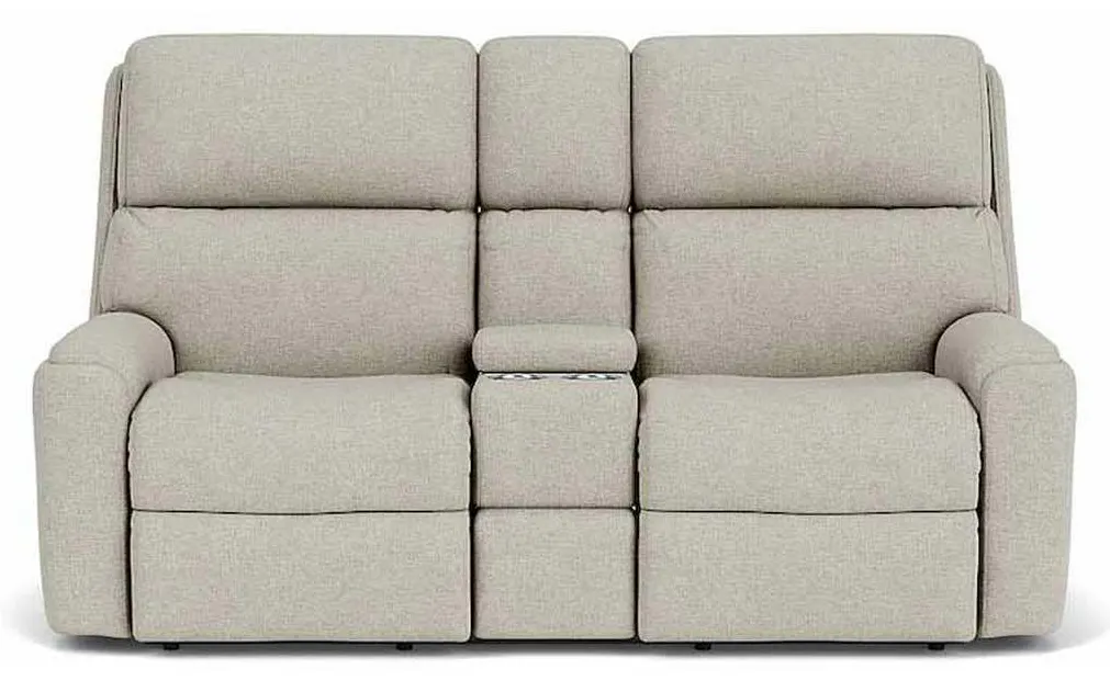 Flexsteel 2904-601H Rio Power Reclining Loveseat with Console and Power Headrests Flexsteel 2904-601H Rio Power Reclining Loveseat with Console and Power Headrests