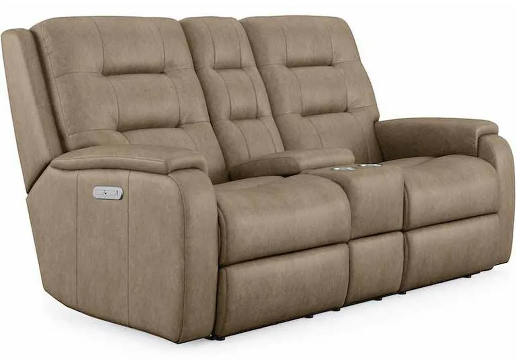 Flexsteel 3810-601H Arlo Power Reclining Loveseat with Console and Power Headrests Flexsteel 3810-601H Arlo Power Reclining Loveseat with Console and Power Headrests