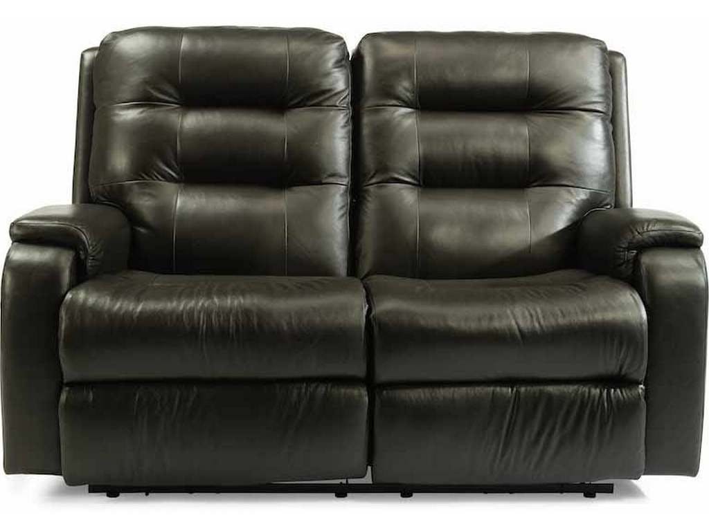 Flexsteel 3810-60L  Arlo Power Reclining Loveseat with Power Headrests and Lumbar
