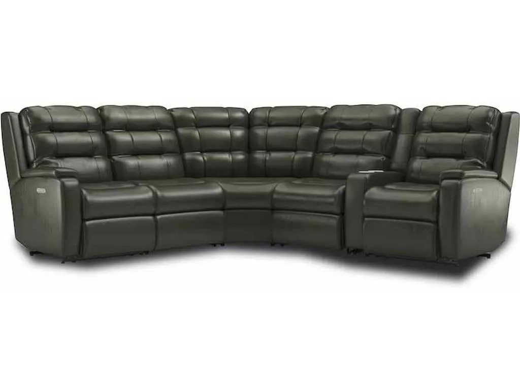 Flexsteel 3810-SECTPH  Arlo Power Reclining Sectional with Power Headrests