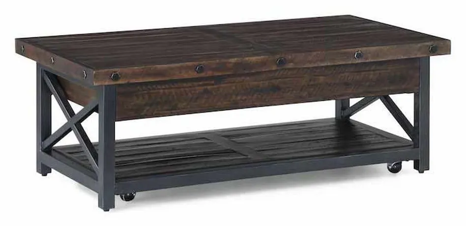 Flexsteel 6722-0311 Carpenter Rectangular Lift Top Coffee Table with Casters Flexsteel 6722-0311 Carpenter Rectangular Lift Top Coffee Table with Casters