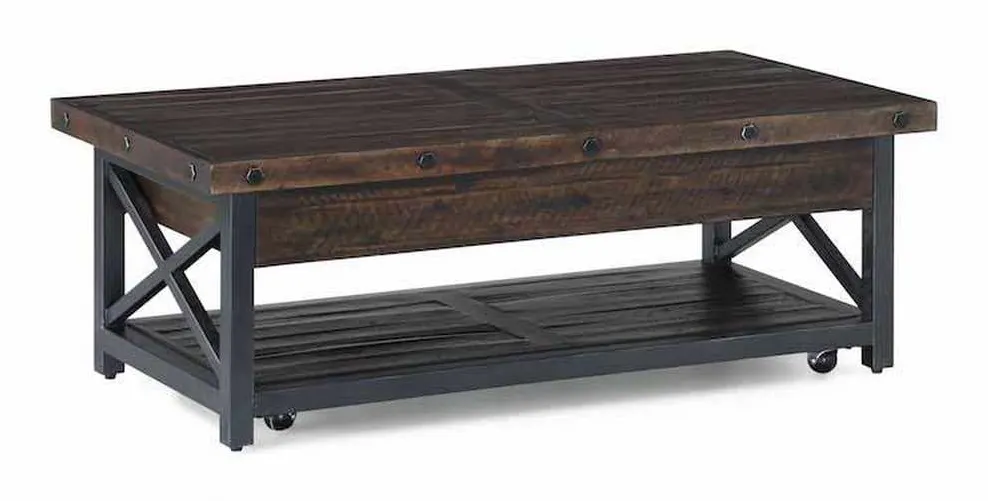 Flexsteel 6722-0311 Carpenter Rectangular Lift Top Coffee Table with Casters Flexsteel 6722-0311 Carpenter Rectangular Lift Top Coffee Table with Casters