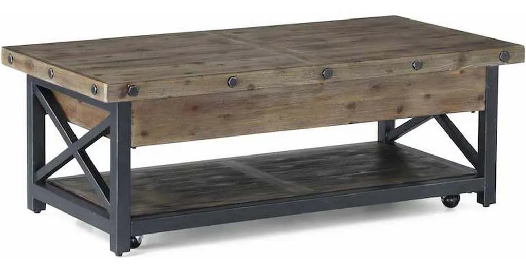Flexsteel 6723-0311 Carpenter Rectangular Lift Top Coffee Table with Casters Flexsteel 6723-0311 Carpenter Rectangular Lift Top Coffee Table with Casters
