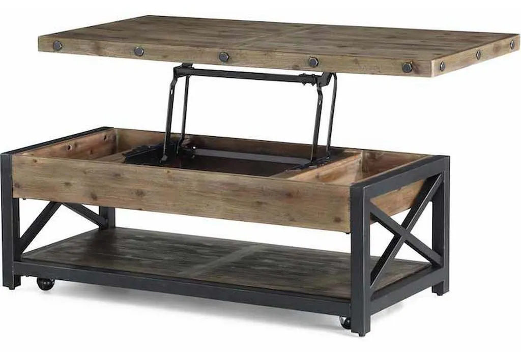 Flexsteel 6723-0311 Carpenter Rectangular Lift Top Coffee Table with Casters Flexsteel 6723-0311 Carpenter Rectangular Lift Top Coffee Table with Casters