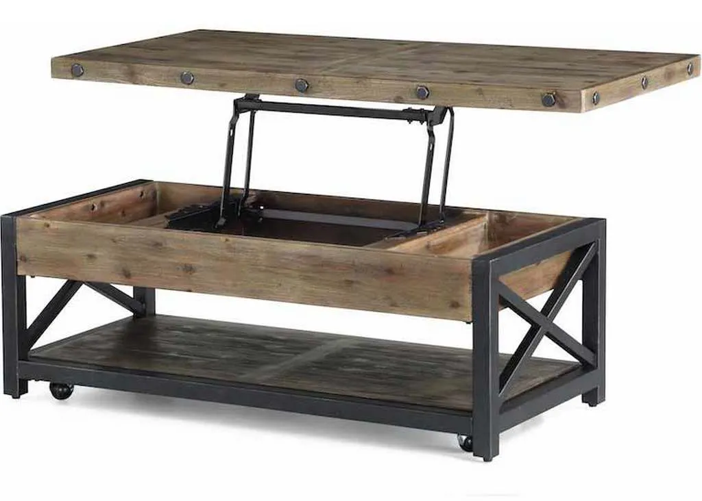 Flexsteel 6723-0311 Carpenter Rectangular Lift Top Coffee Table with Casters Flexsteel 6723-0311 Carpenter Rectangular Lift Top Coffee Table with Casters