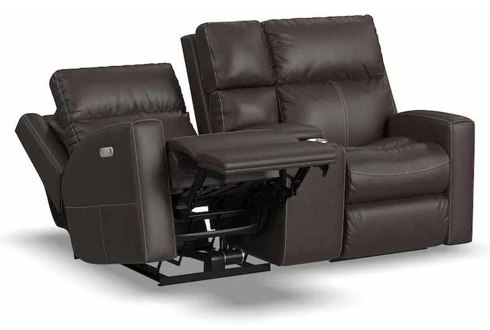 Flexsteel B3805-601L Score Power Reclining Loveseat with Console and Power Headrests and Lumbar Flexsteel B3805-601L Score Power Reclining Loveseat with Console and Power Headrests and Lumbar