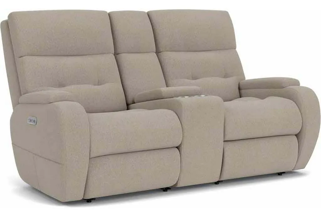 Flexsteel B3906-601H Strait Power Reclining Loveseat with Console and Power Headrests Flexsteel B3906-601H Strait Power Reclining Loveseat with Console and Power Headrests