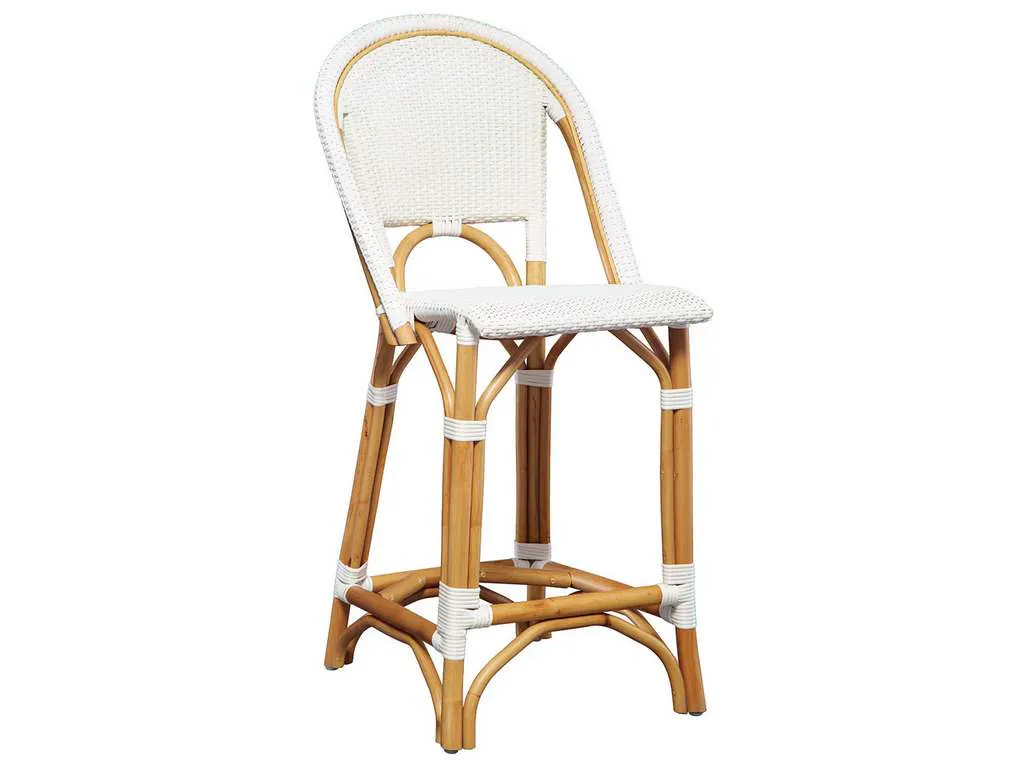 Furniture Classics 18-93  White Leroy Bar Stool