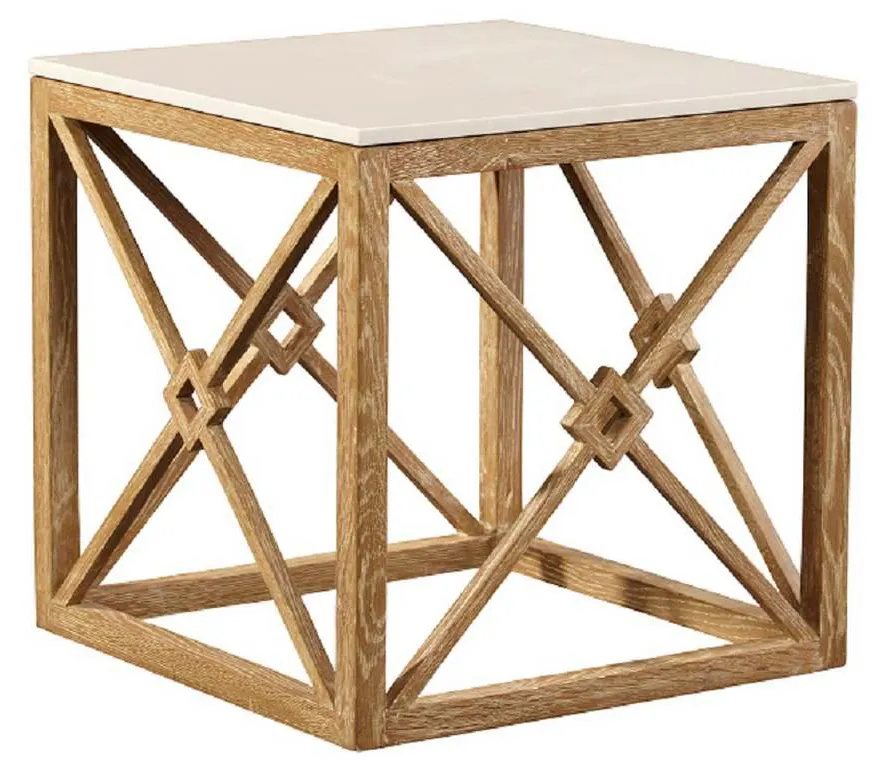 Furniture Classics 20-114 White Marble Side Table Furniture Classics 20-114 White Marble Side Table