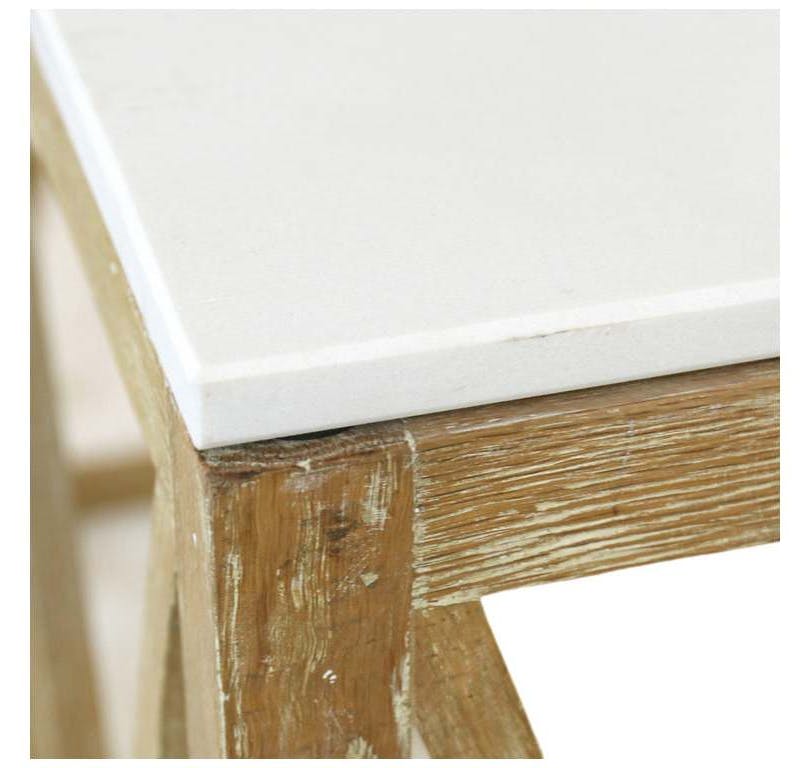 Furniture Classics 20-114 White Marble Side Table Furniture Classics 20-114 White Marble Side Table