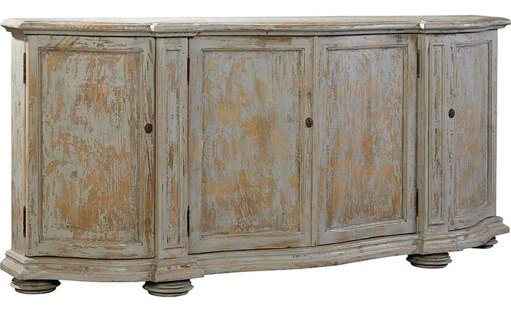 Furniture Classics 20-130WB Washed Blue Briquette Sideboard Furniture Classics 20-130WB Washed Blue Briquette Sideboard