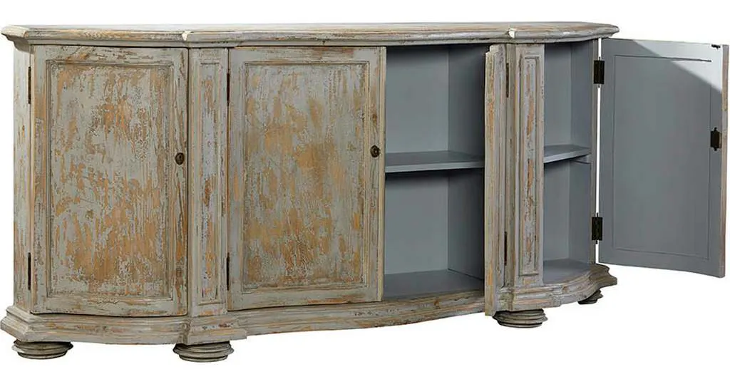 Furniture Classics 20-130WB Washed Blue Briquette Sideboard Furniture Classics 20-130WB Washed Blue Briquette Sideboard