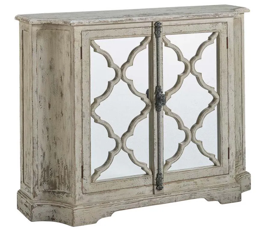 Furniture Classics 20-293 Malvern Mirrored Glass Cabinet Furniture Classics 20-293 Malvern Mirrored Glass Cabinet