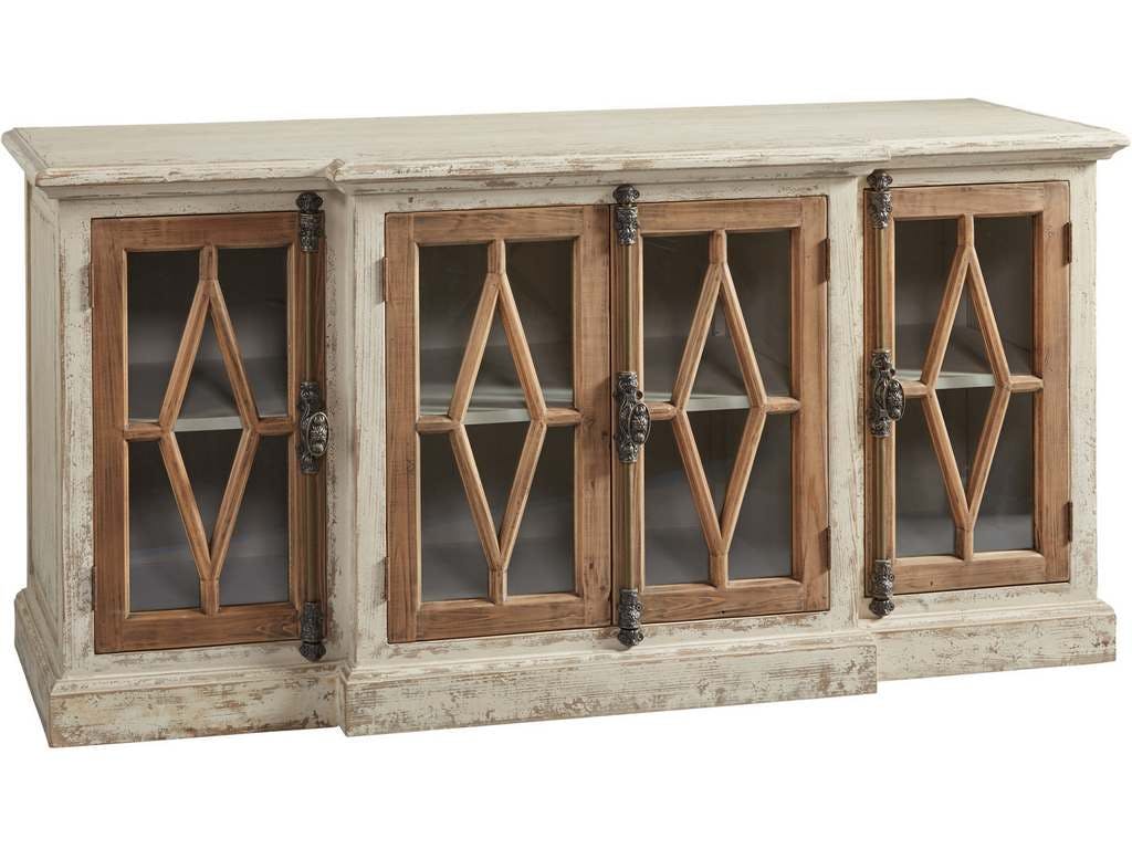 Furniture Classics 20-366  Dove Stalone Glass Front Server