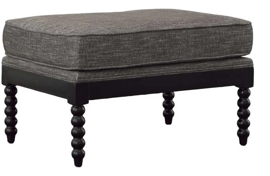 Furniture Classics 20-444B Black Sara Ottoman Furniture Classics 20-444B Black Sara Ottoman