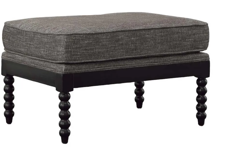 Furniture Classics 20-444B Black Sara Ottoman Furniture Classics 20-444B Black Sara Ottoman