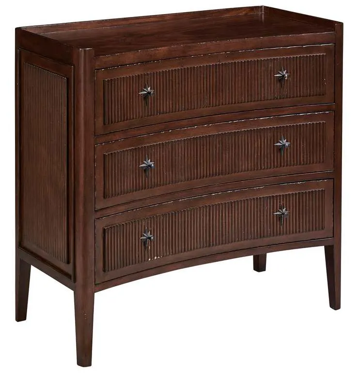 Furniture Classics 32529AE68 Walnut Reeded Chest of Drawers Furniture Classics 32529AE68 Walnut Reeded Chest of Drawers