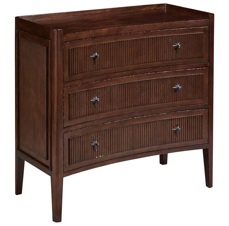 Furniture Classics 32529AE68 Walnut Reeded Chest of Drawers Furniture Classics 32529AE68 Walnut Reeded Chest of Drawers