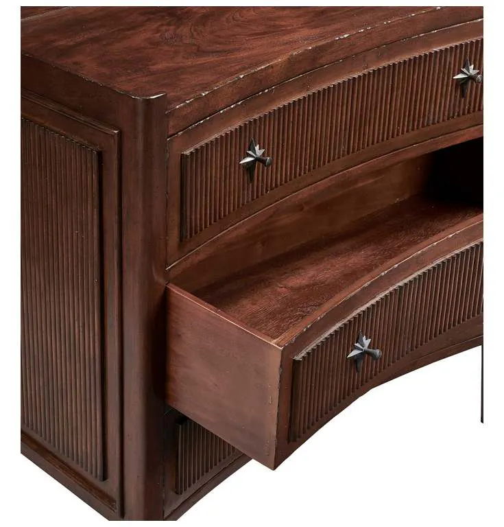 Furniture Classics 32529AE68 Walnut Reeded Chest of Drawers Furniture Classics 32529AE68 Walnut Reeded Chest of Drawers