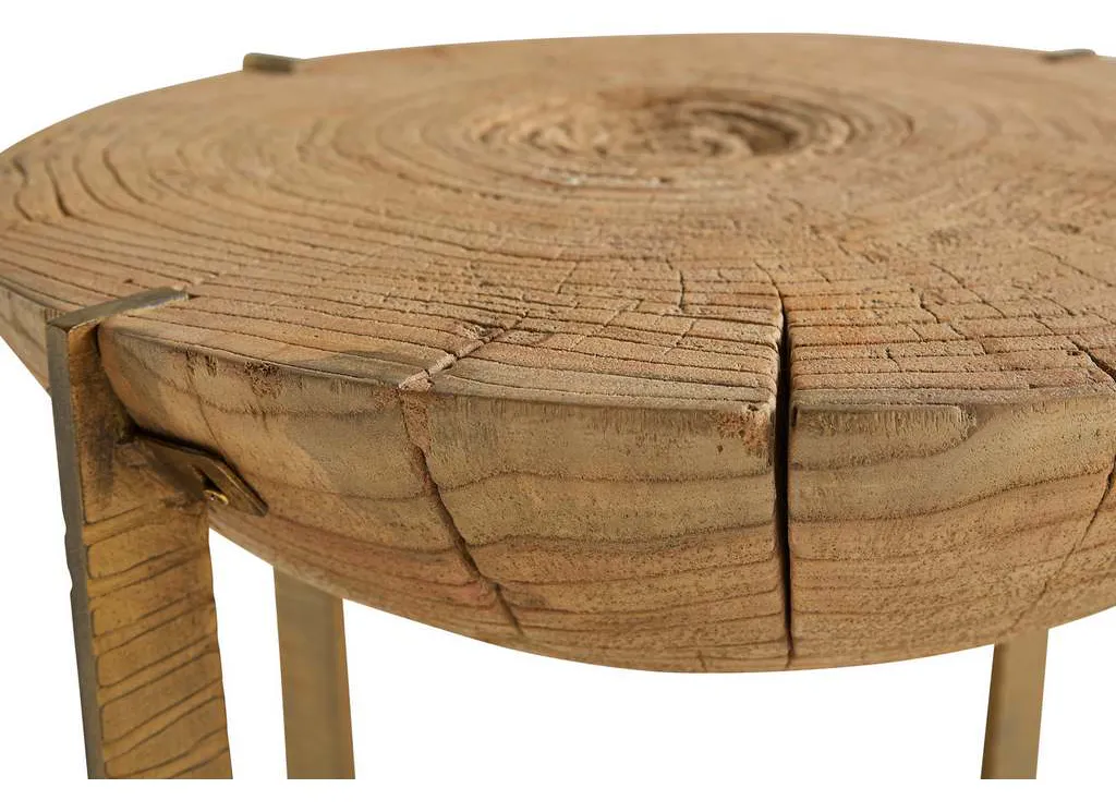 Furniture Classics 40-200 Brass Base Grain End Table Furniture Classics 40-200 Brass Base Grain End Table