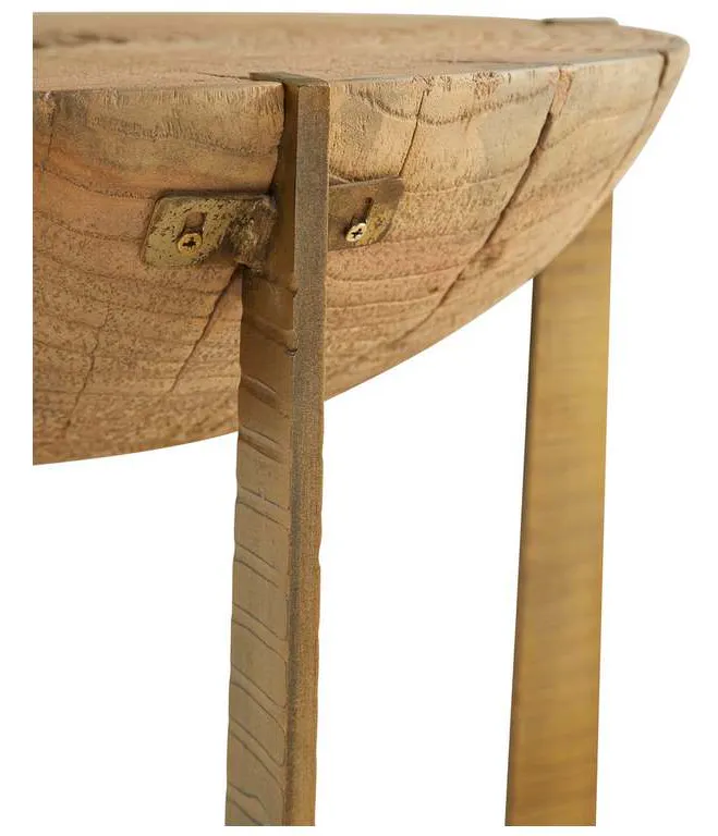 Furniture Classics 40-200 Brass Base Grain End Table Furniture Classics 40-200 Brass Base Grain End Table