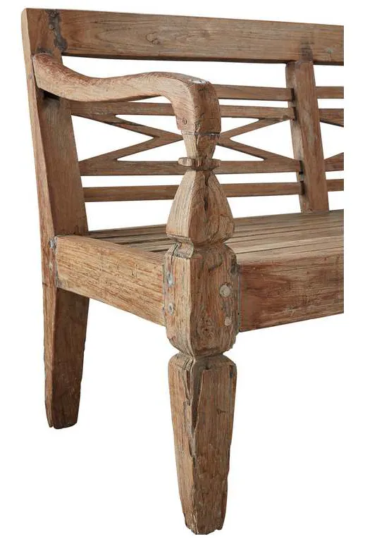 Furniture Classics 64389 Antique Plantation Grown Teak Bench Furniture Classics 64389 Antique Plantation Grown Teak Bench