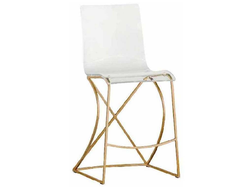 Gabby Home SCH-151135  Johnson 24 inch Counter Stool Gold