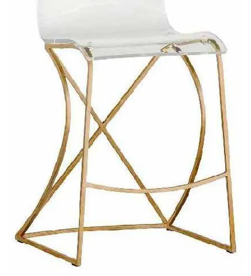 Gabby Home SCH-151135 Johnson 24 inch Counter Stool Gold Gabby Home SCH-151135 Johnson 24 inch Counter Stool Gold