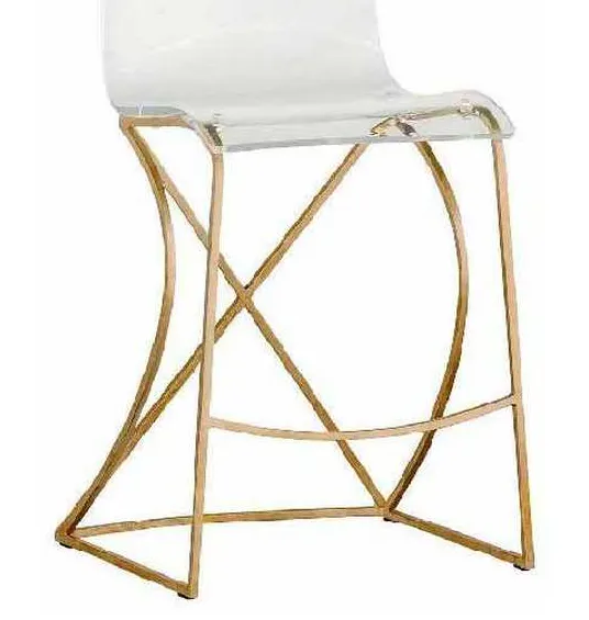 Gabby Home SCH-151135 Johnson 24 inch Counter Stool Gold Gabby Home SCH-151135 Johnson 24 inch Counter Stool Gold