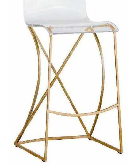 Gabby Home SCH-151340 Johnson 30 inch Bar Stool Gold Gabby Home SCH-151340 Johnson 30 inch Bar Stool Gold