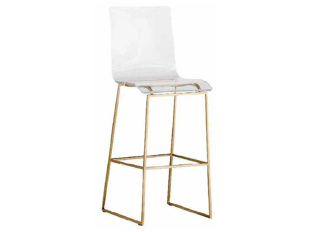 Gabby Home SCH-151345  King 30 inch Bar Stool Gold