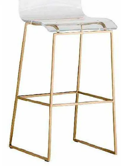 Gabby Home SCH-151345 King 30 inch Bar Stool Gold Gabby Home SCH-151345 King 30 inch Bar Stool Gold