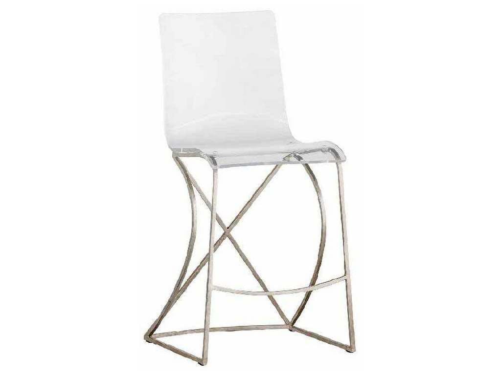 Gabby Home SCH-151385  Johnson 24 inch Counter Stool Silver