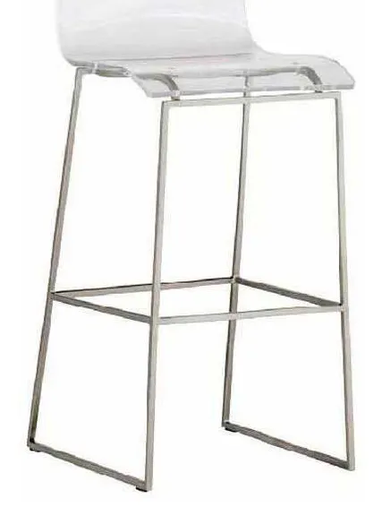 Gabby Home SCH-151630 King 30 inch Bar Stool Silver Gabby Home SCH-151630 King 30 inch Bar Stool Silver