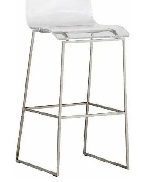 Gabby Home SCH-151630 King 30 inch Bar Stool Silver Gabby Home SCH-151630 King 30 inch Bar Stool Silver
