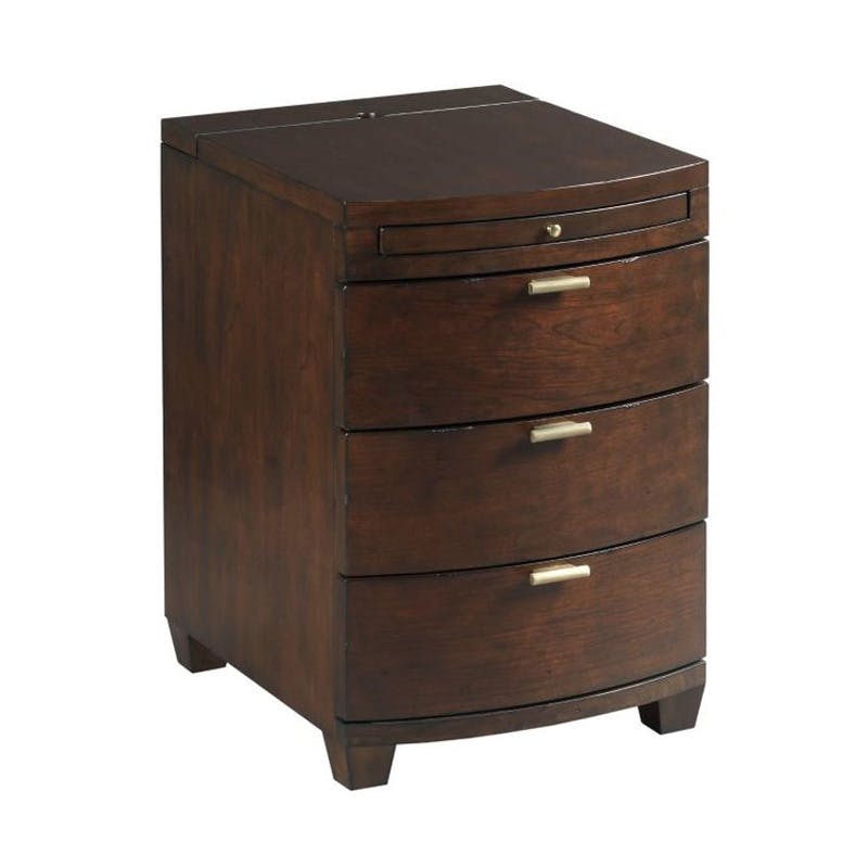 Hammary 200-026 Chairsides Espresso Bowfront Chairside