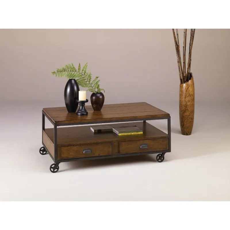 Hammary T20750-T2075207-00 Baja Rectangular Storage Cocktail Table