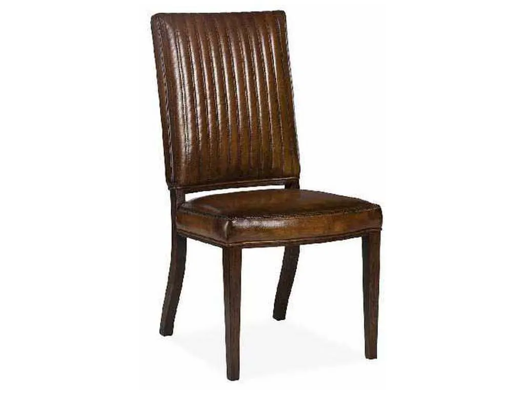 Hancock and Moore 6600-CH  Davenport Channel Quilted Dining Side Chair