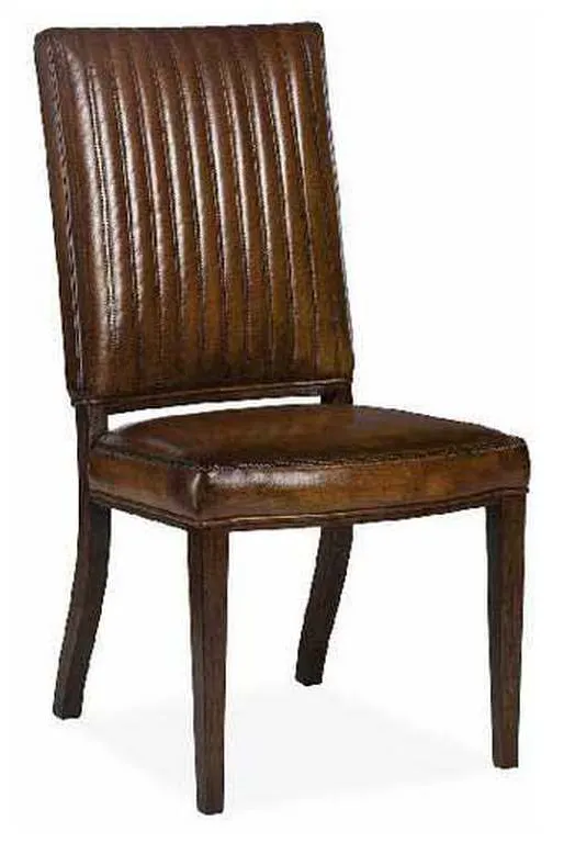 Hancock and Moore 6600-CH Davenport Channel Quilted Dining Side Chair Hancock and Moore 6600-CH Davenport Channel Quilted Dining Side Chair